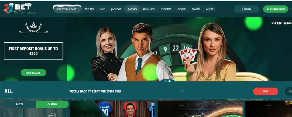 22Bet Casino - Bettingsidor med Cash-out